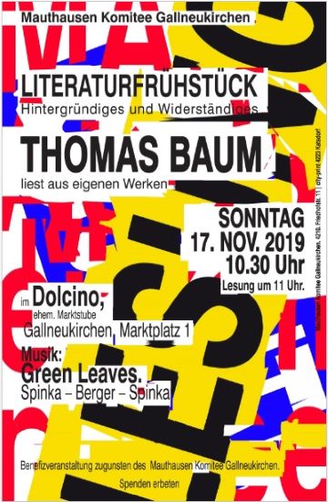 Literaturfrühstück 17November 2019 Mauthausen Komitee Gallneukirchen