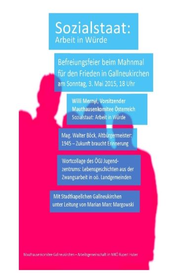 3Mai 2015 Mauthausen Komitee Gallneukirchen