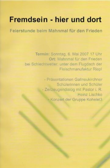Mauthausen Komitee Gallneukirchen 6mai 2007