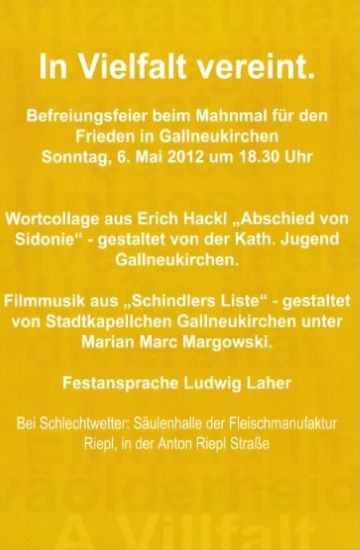 Mauthausen Komitee Gallneukirchen 6Mai 2012