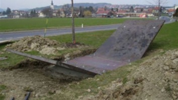 Bauarbeiten Mahnmal 2005